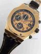 Fake Audemars Piguet Watch Rose Gold Case Black Leather  (3)_th.jpg